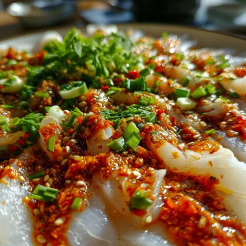 Carpaccio de bar à la sauce satay