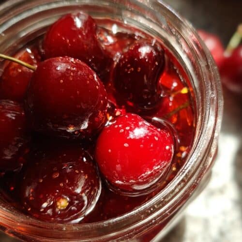 Cerises au sirop épicé