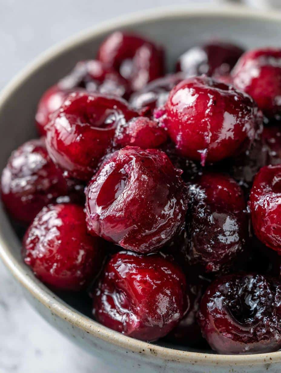 Cerises grillées au vinaigre balsamique - detail 1