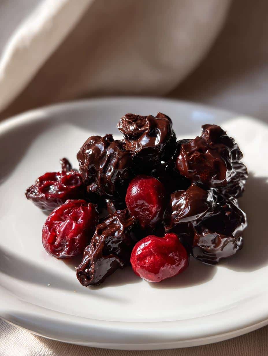 Cerises séchées enrobées de chocolat - detail 1