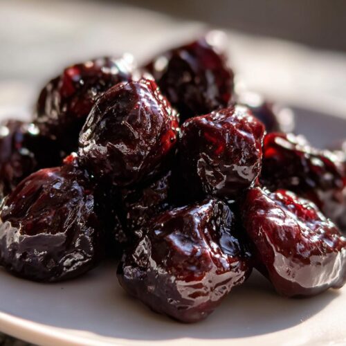 Cerises séchées enrobées de chocolat