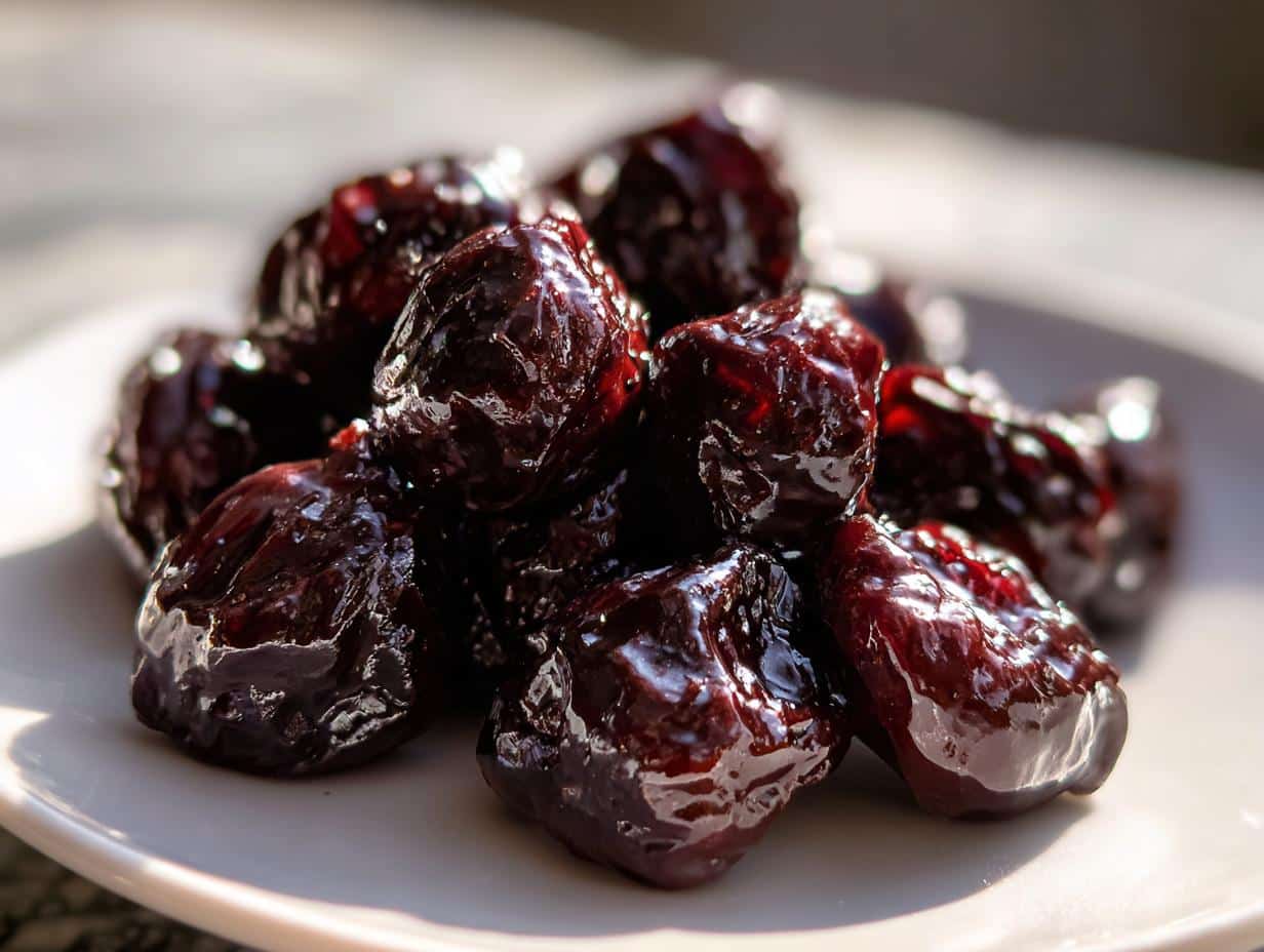 Cerises séchées enrobées de chocolat