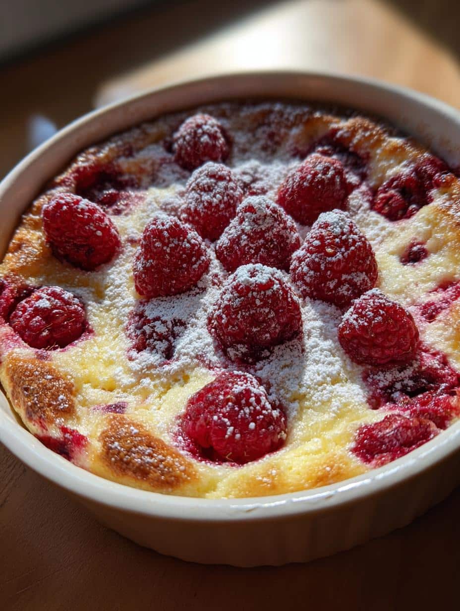 Clafoutis framboises - detail 1