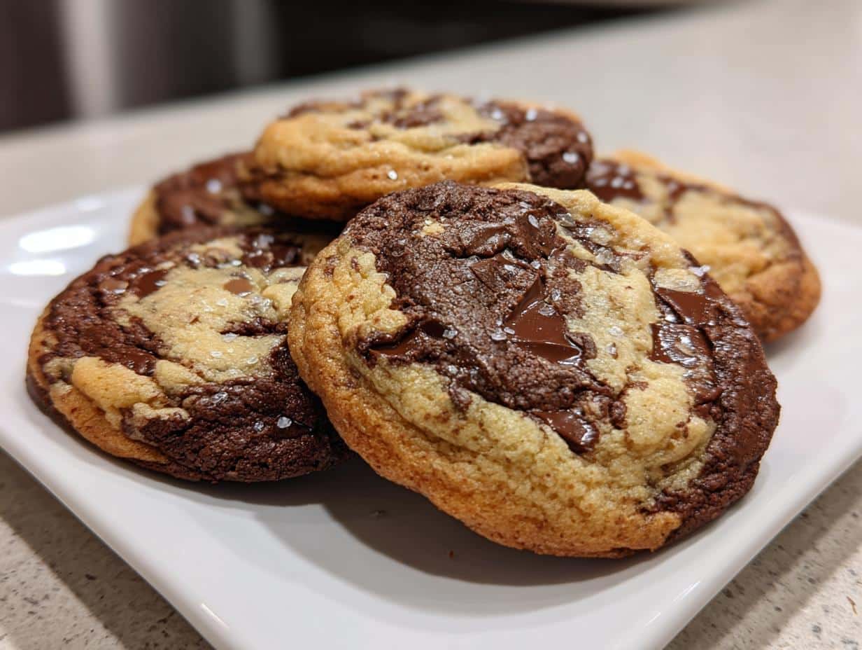 Cookies marbrés chocolat-vanille