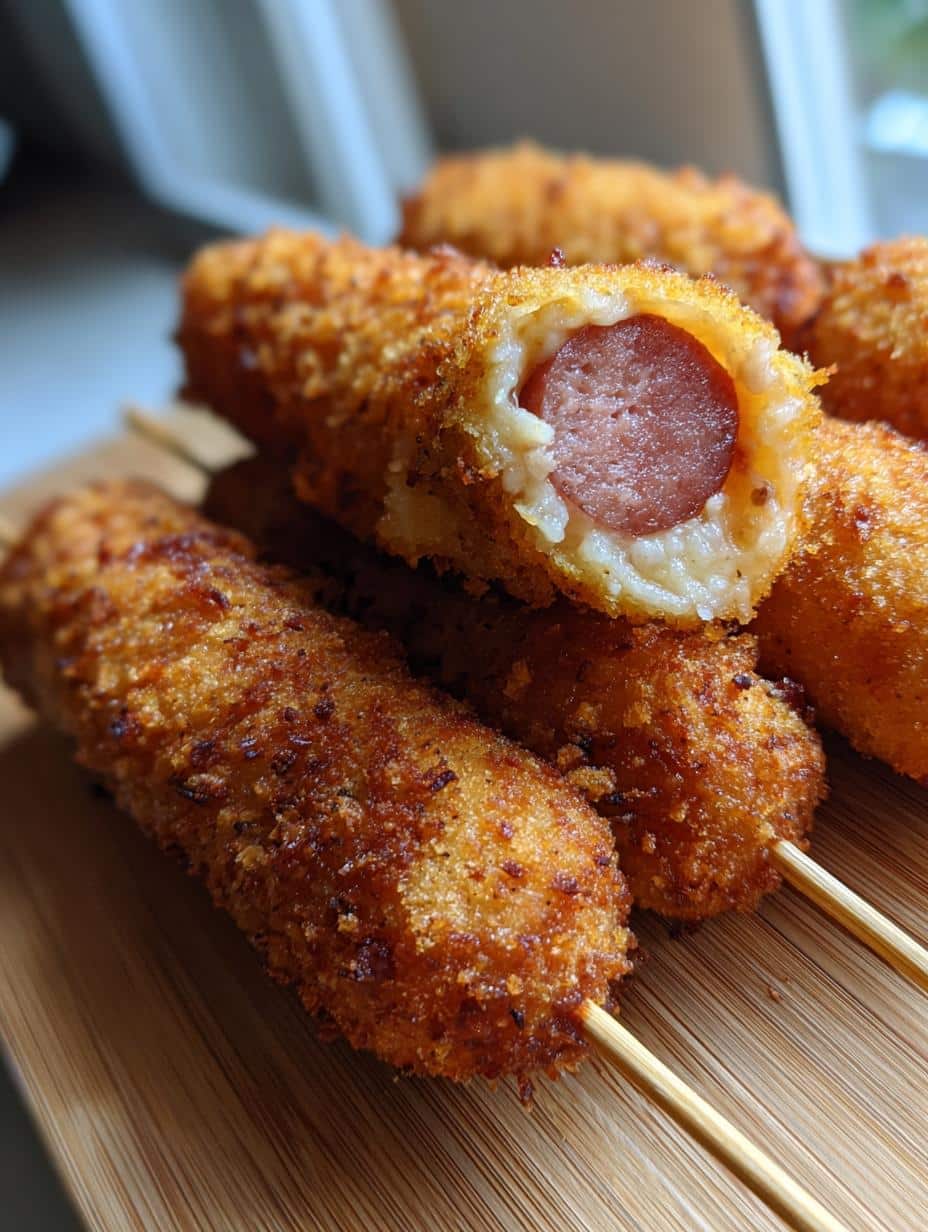 Corn dogs coréens - detail 1