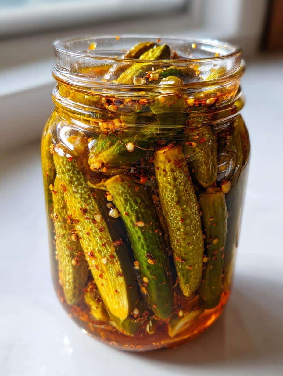 Cornichons marinés au miel épicé - detail 1