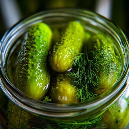 Cornichons marinés à l'aneth