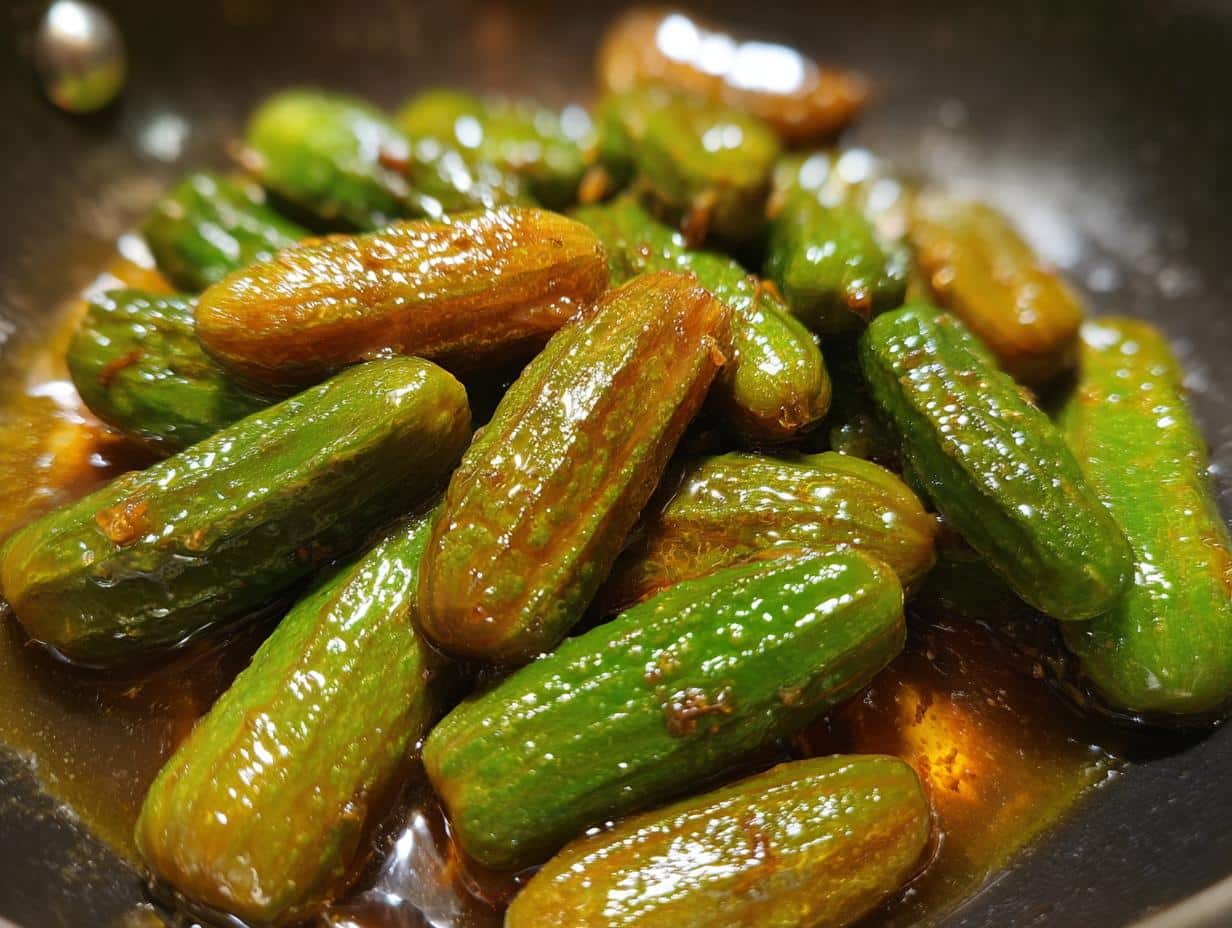 Cornichons sucrés caramélisés