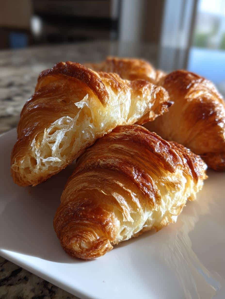 Croissants maison feuilletés - detail 1