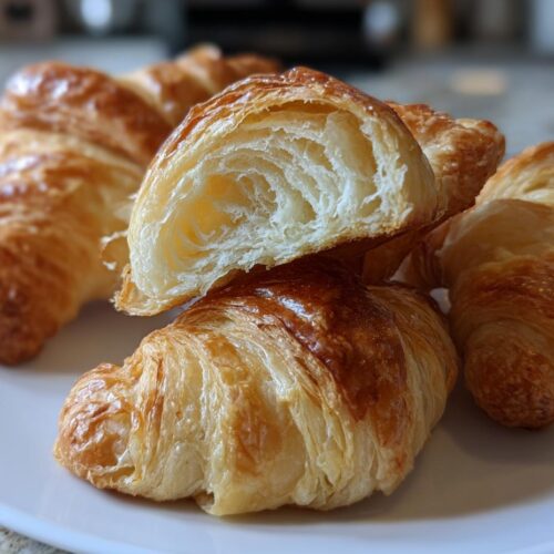 Croissants maison feuilletés