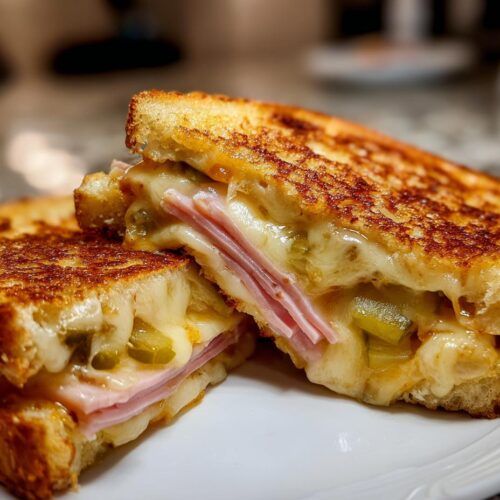 Croque-monsieur aux cornichons