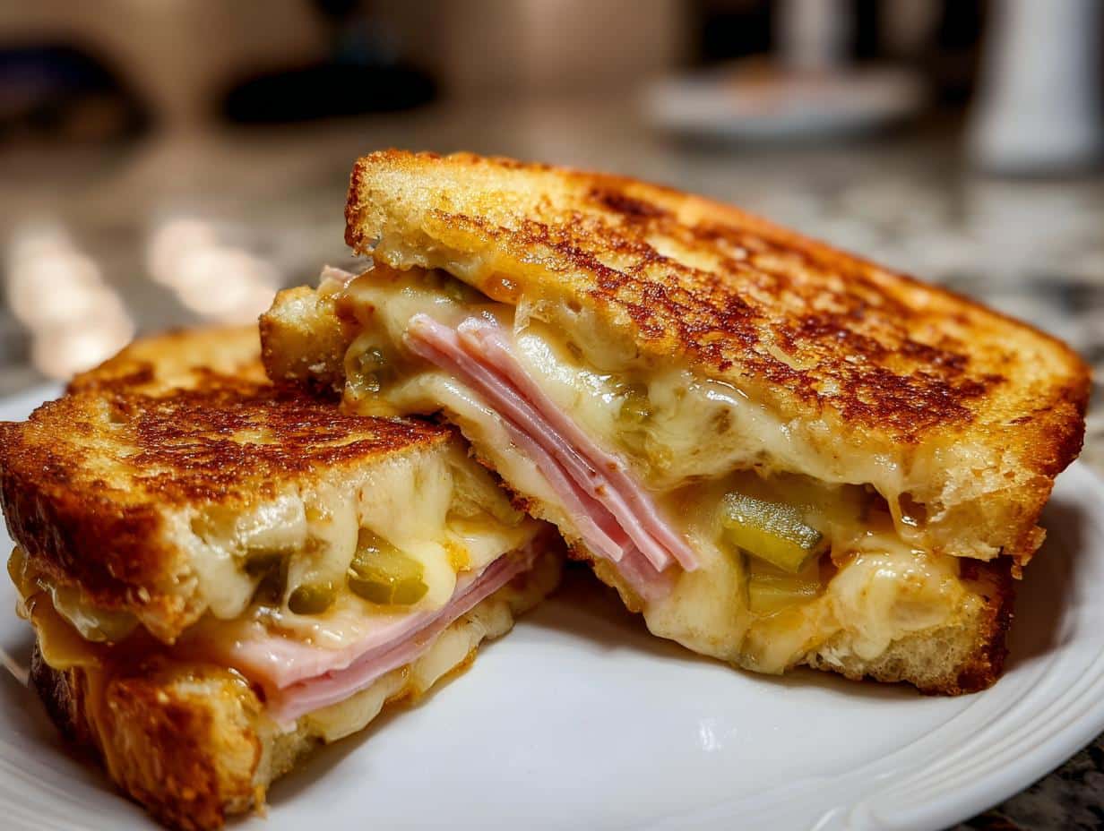 Croque-monsieur aux cornichons