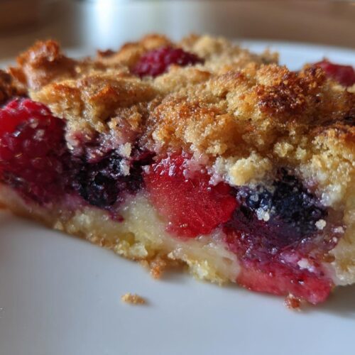Crumble fruits rouges