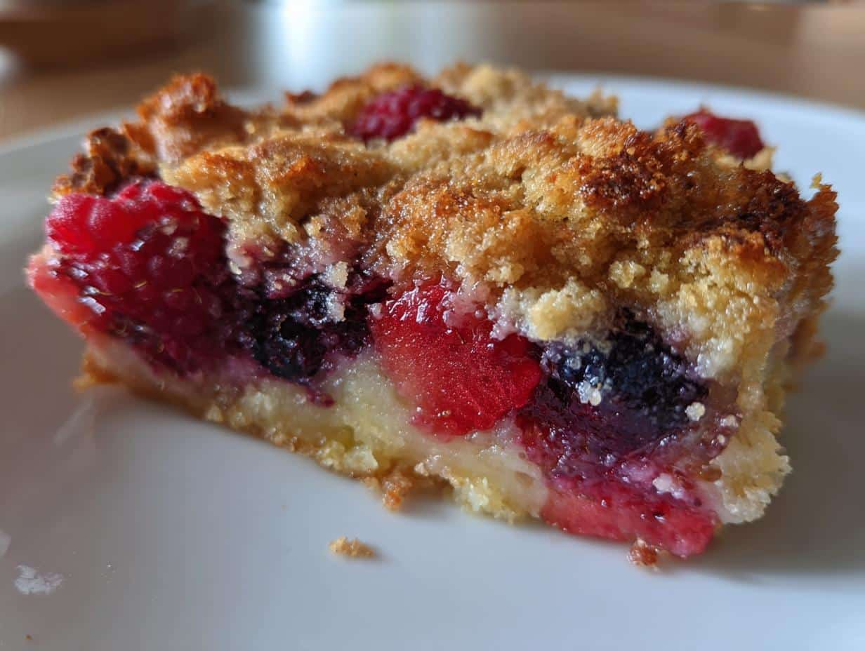 Crumble fruits rouges