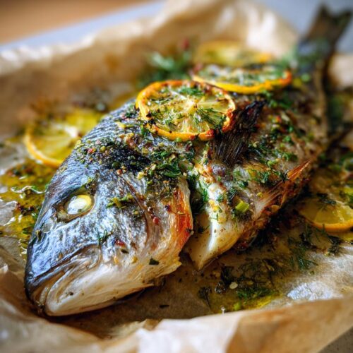 Dorade au four herbes