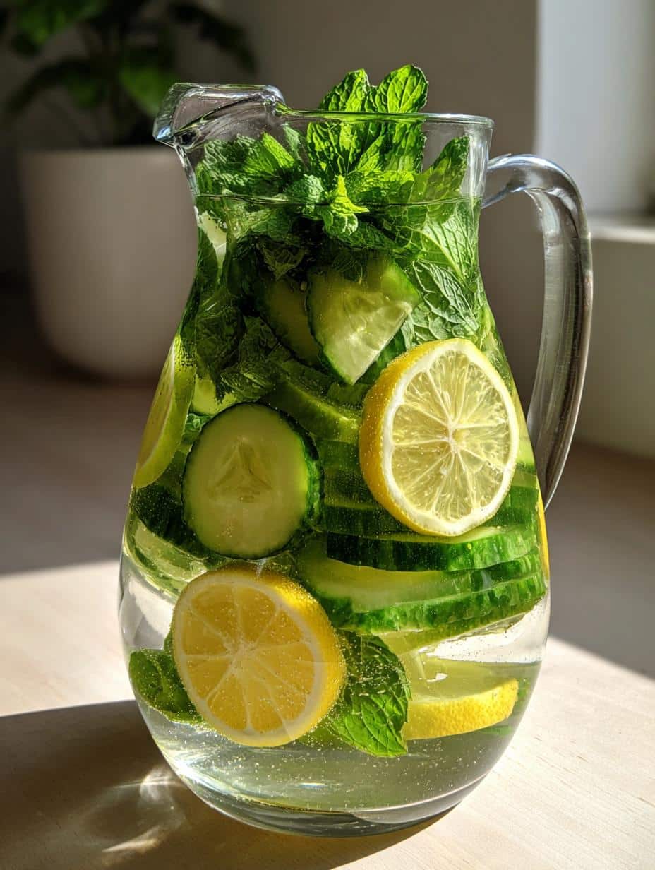 Eau détox concombre-citron-menthe - detail 1