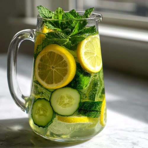 Eau détox concombre-citron-menthe