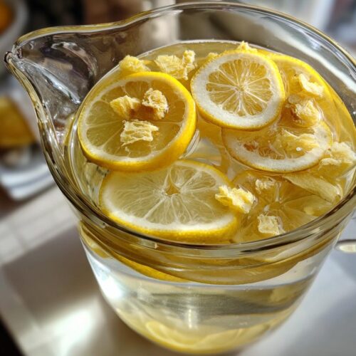 Eau infusée détox citron-gingembre