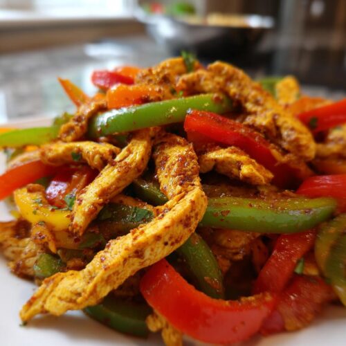 Fajitas poulet poivrons