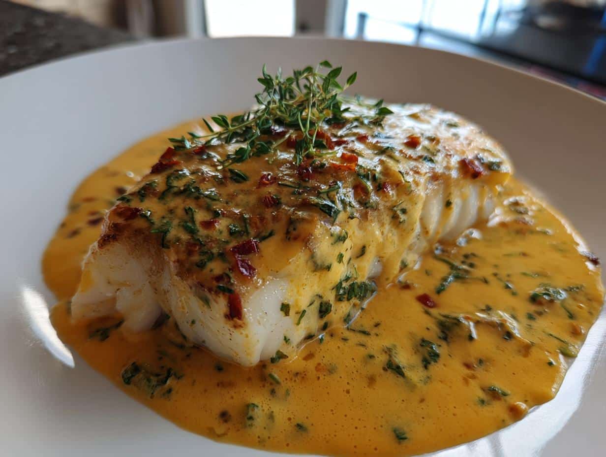 Filet de lieu à la crème