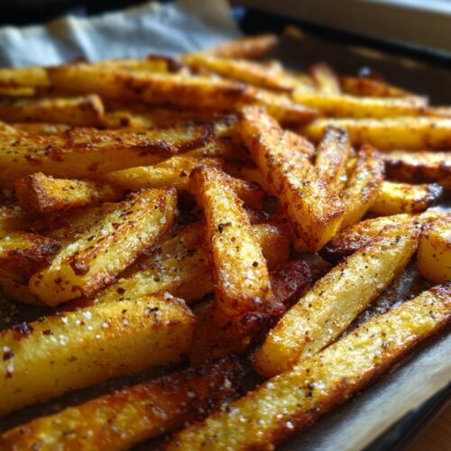 Frites maison au four croustillantes