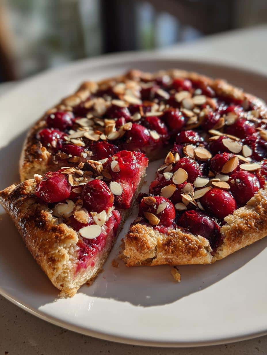 Galettes aux cerises et amandes - detail 1