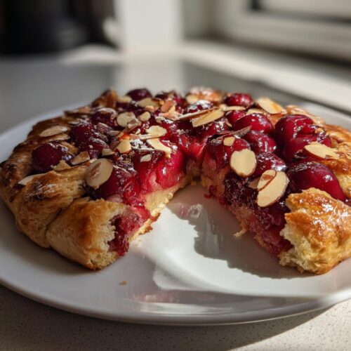 Galettes aux cerises et amandes