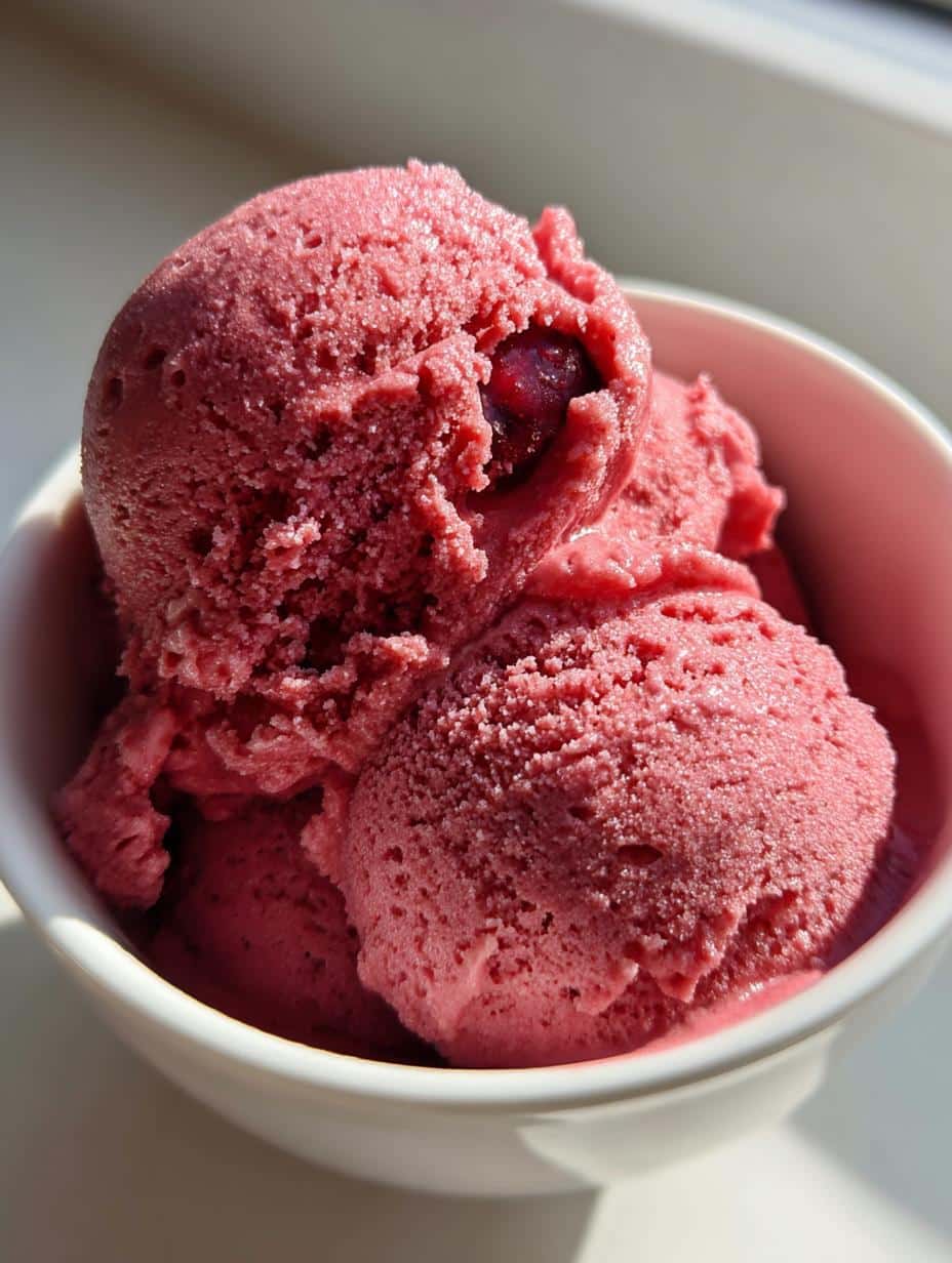 Glace maison aux cerises - detail 1