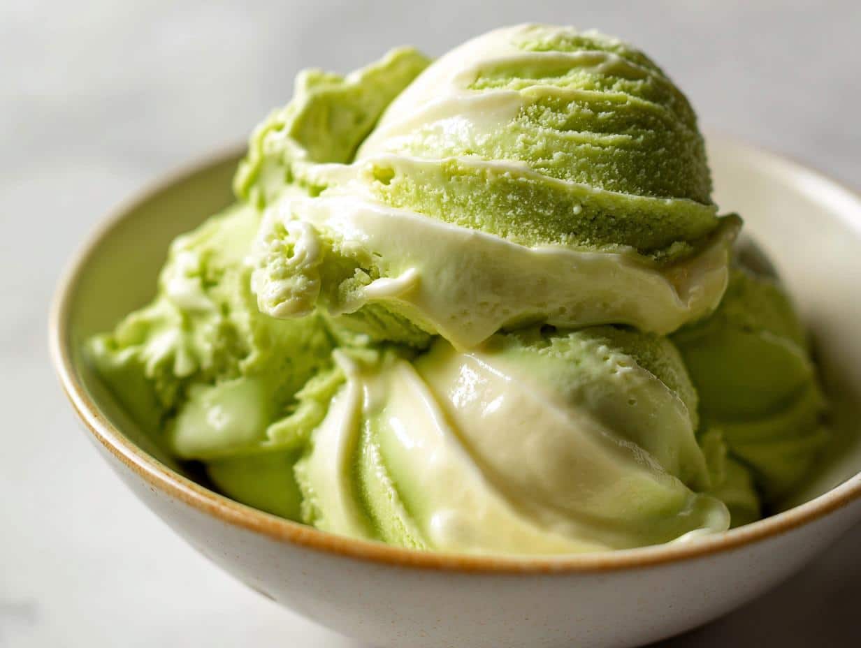 Glaces au jus de cornichon