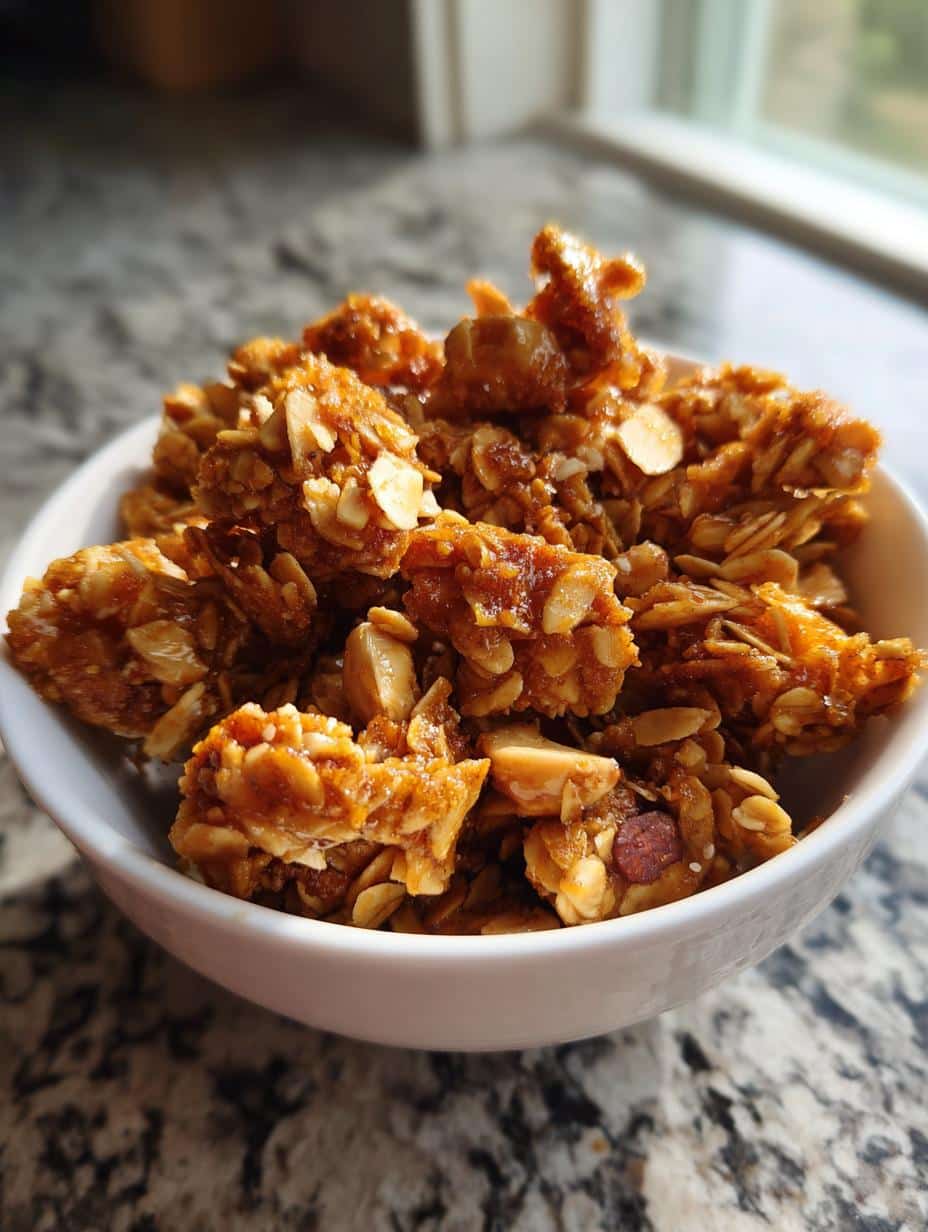 Granola en grappes caramélisées - detail 1