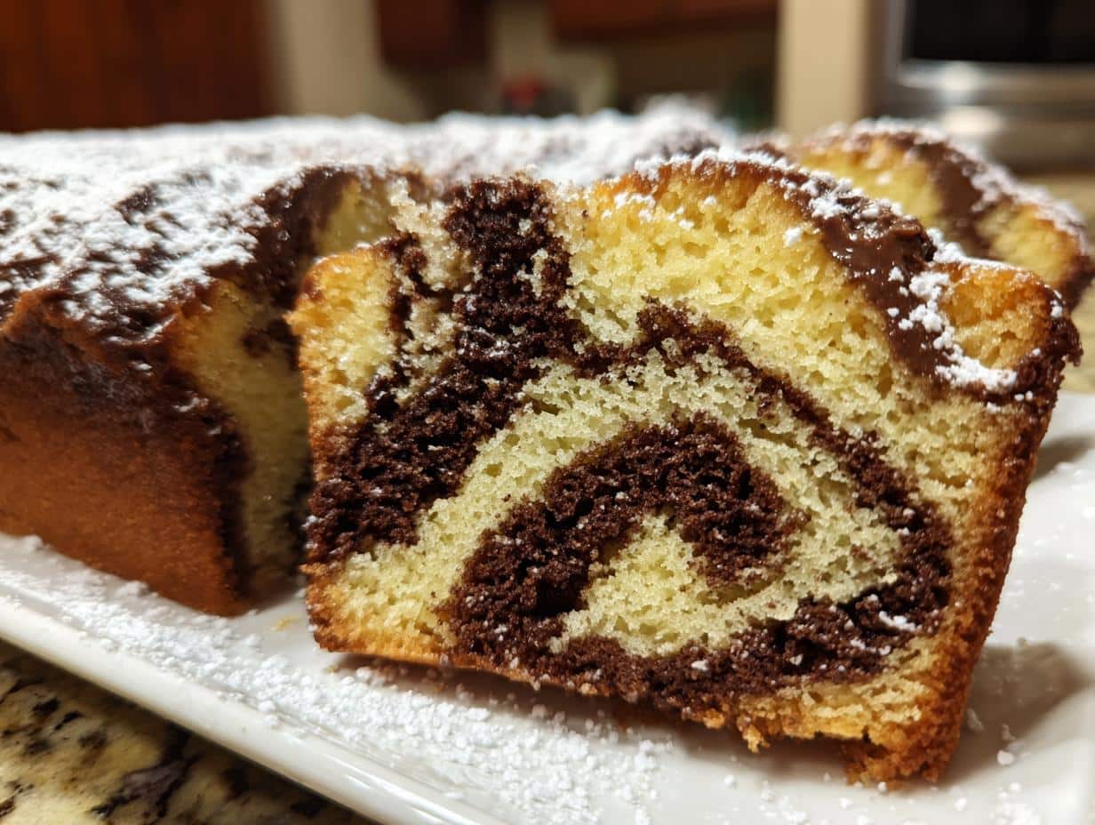 Gâteau marbré parfait