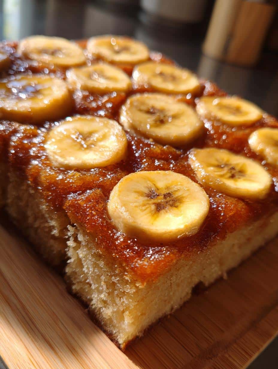 Gâteau renversé banane-caramel - detail 1