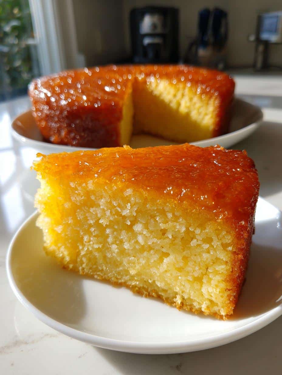 Gâteau renversé citron-lait concentré - detail 1