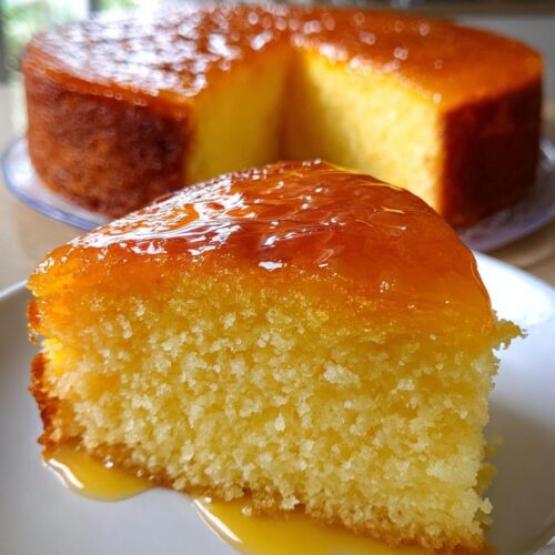 Gâteau renversé citron-lait concentré
