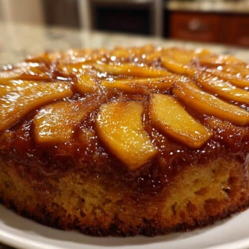 Gâteau renversé pommes-cannelle