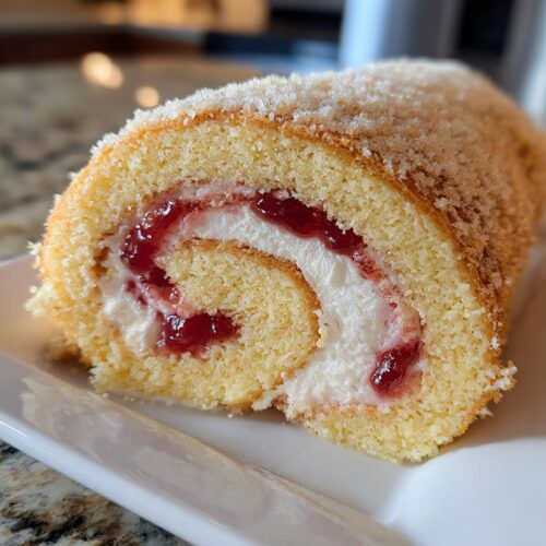 Gâteau roulé confiture