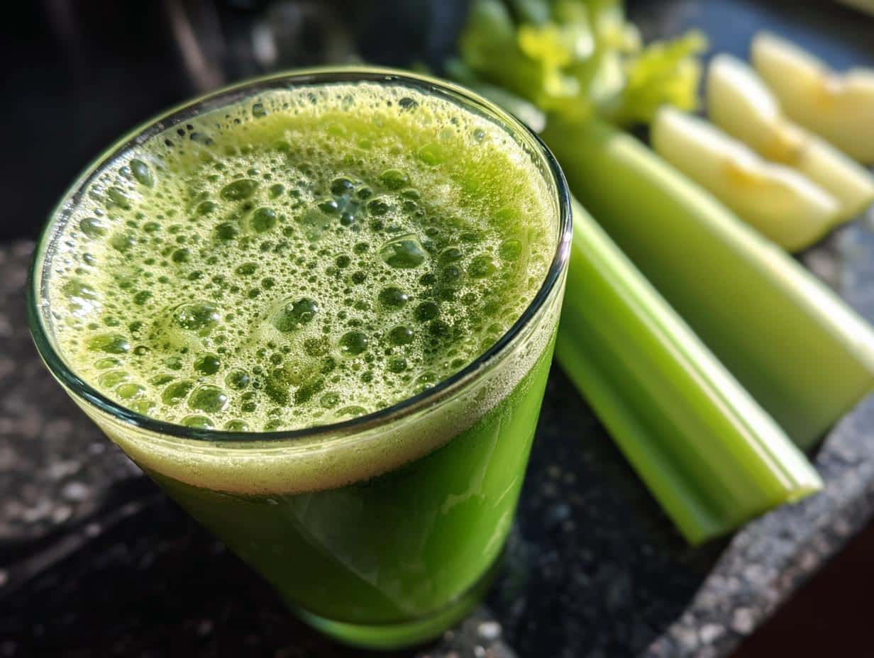 Jus détox céleri-pomme-citron