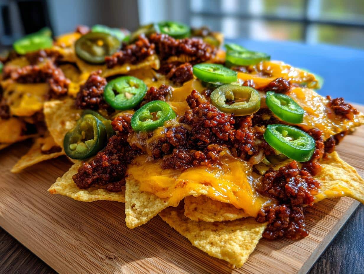 Nachos au bœuf teriyaki