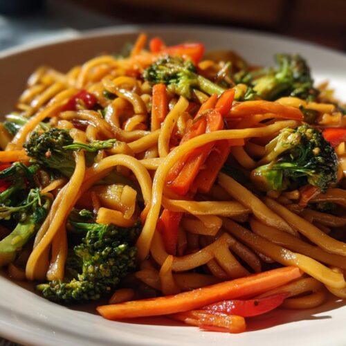 Nouilles udon sautées