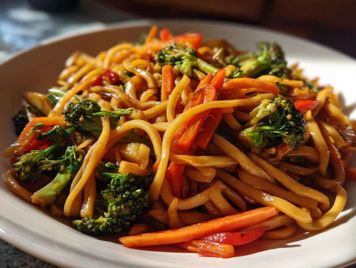 Nouilles udon sautées