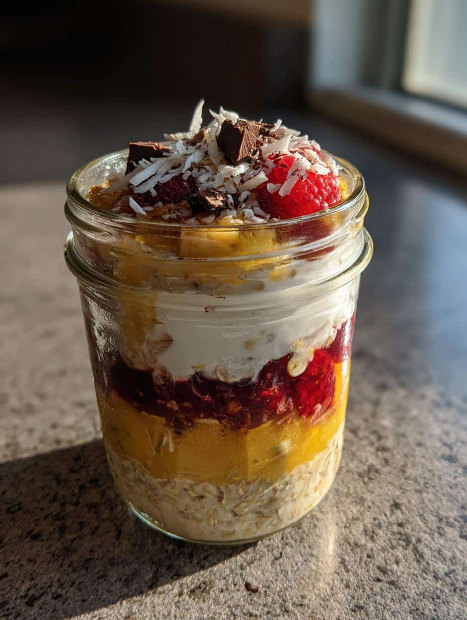 Overnight oats 5 versions - detail 1