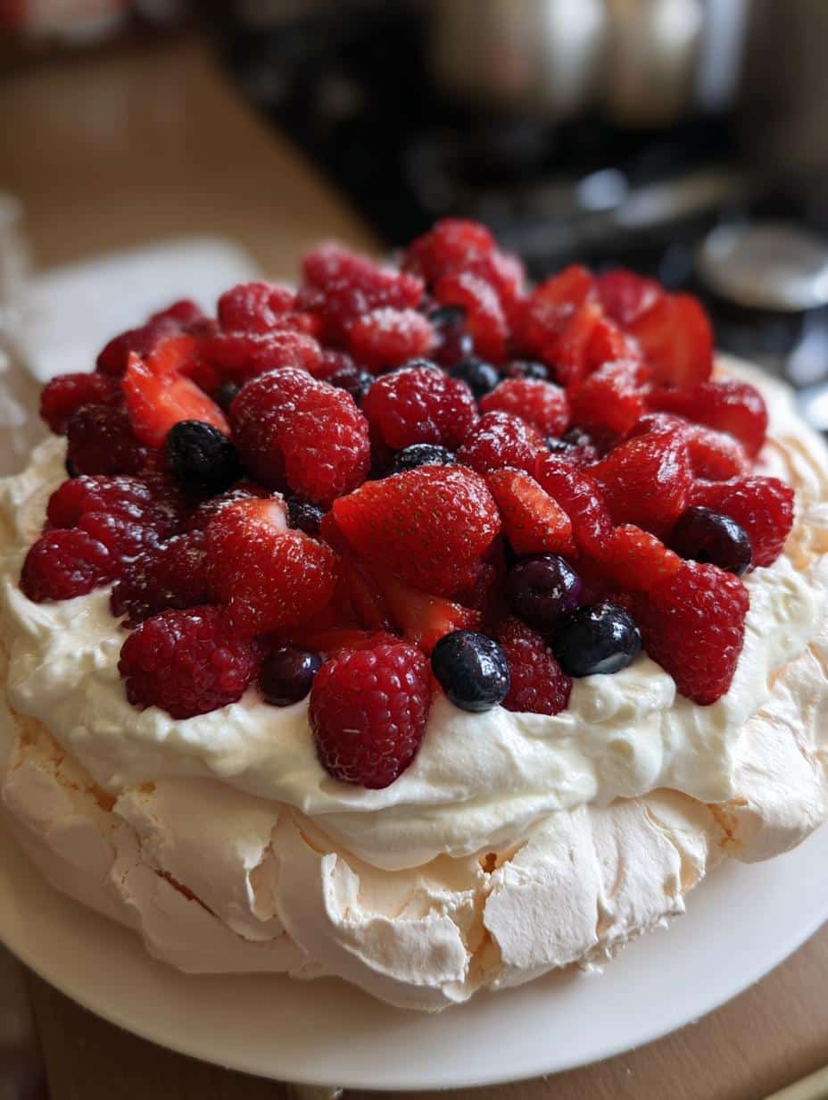 Pavlova fruits rouges - detail 1