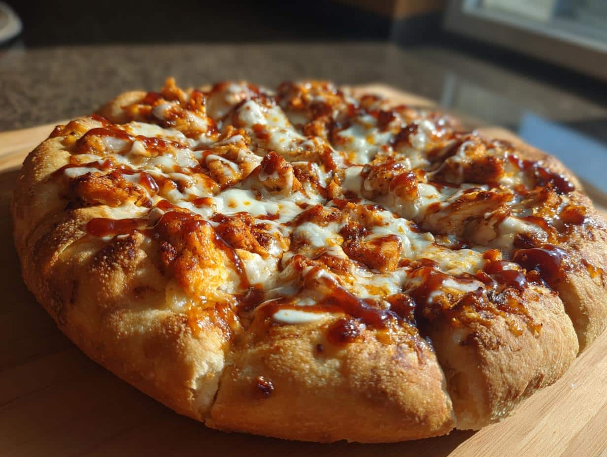 Pizza barbecue poulet