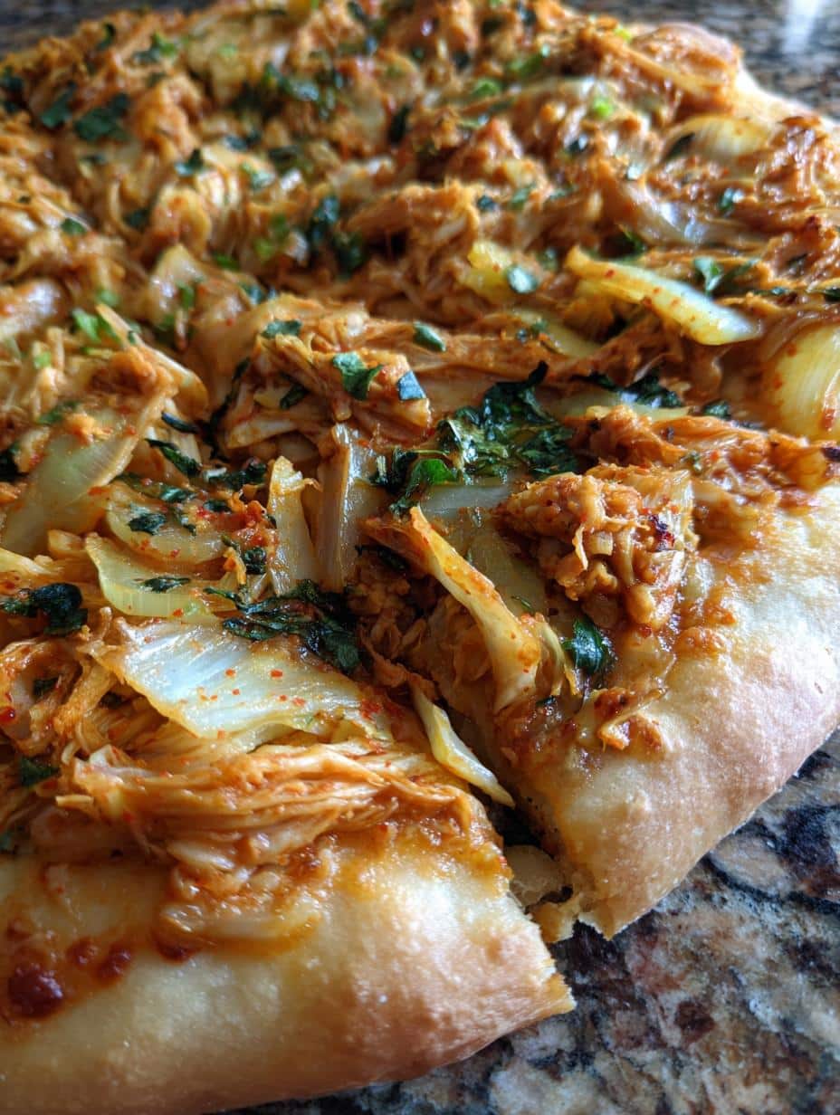 Pizza kimchi-fromage - detail 1