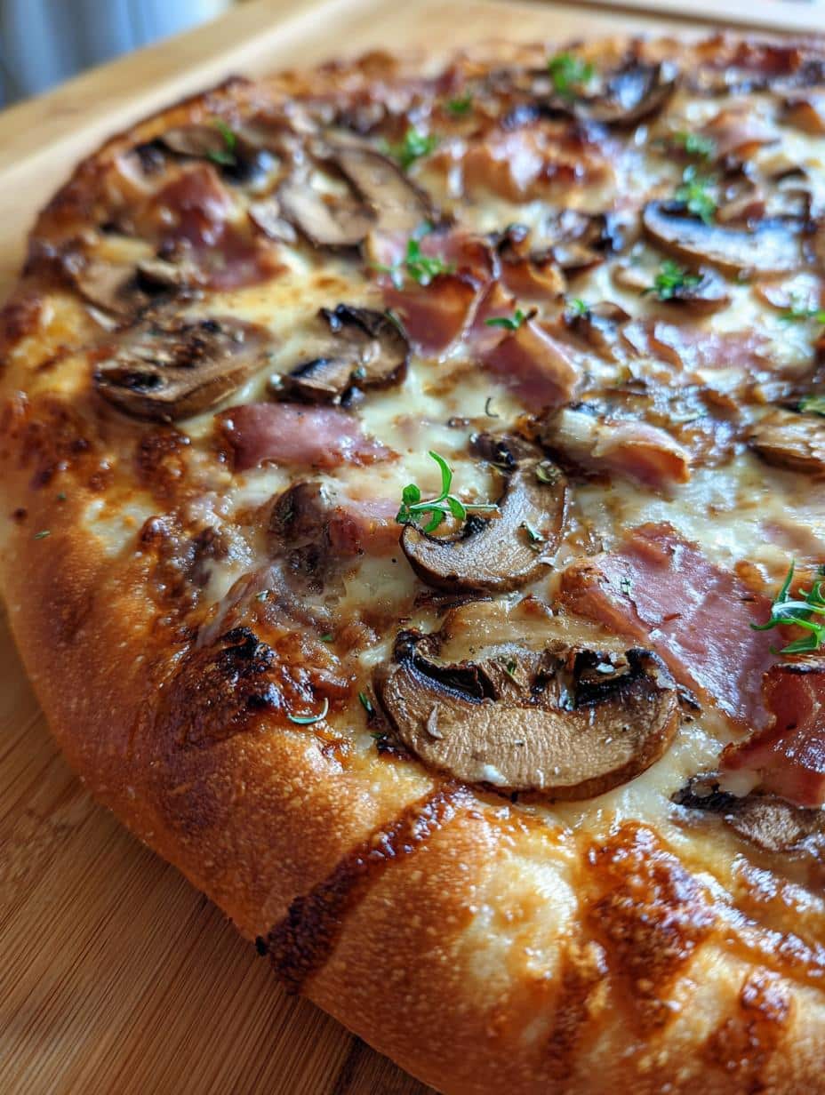 Pizza reine (champignons-jambon) - detail 1