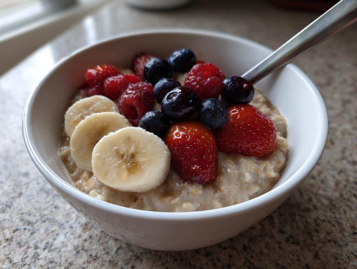 Porridge crémeux aux fruits
