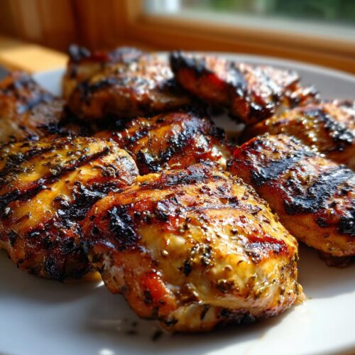 Poulet mariné miel-moutarde
