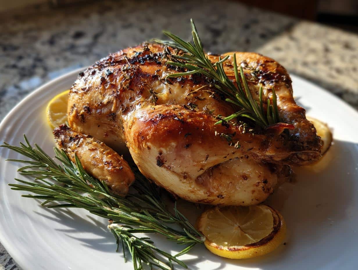 Poulet rôti parfait au citron