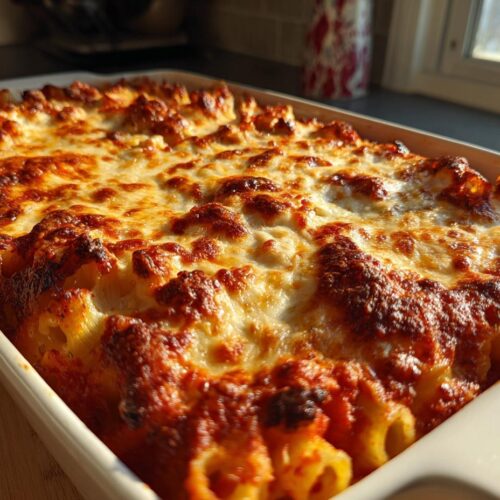 Pâtes au four gratinées