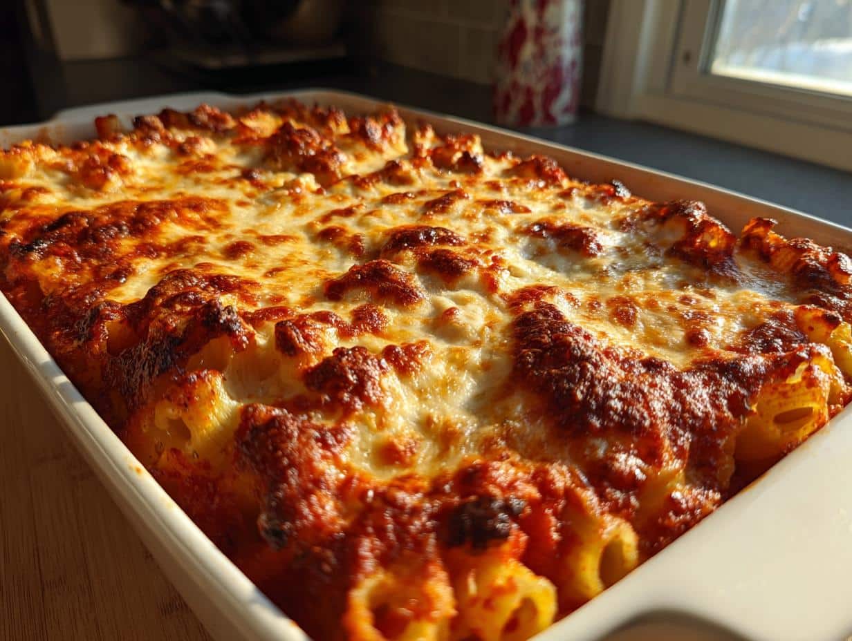 Pâtes au four gratinées